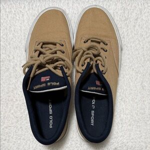 Polo by Ralph Lauren Men's Brown Canvas Sneakers